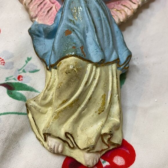 Vintage Nativity Chalkware Angel Religious Christian holiday Christmas Jesus - Picture 5 of 7